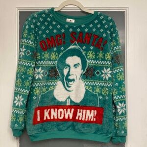 ELF Green Festive Crewneck Sweater